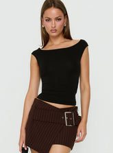 Cheirosa Off Shoulder Top Black