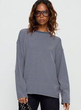 Marlah Long Sleeve Top Blue Stripe