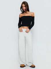 Ascenda Straight Leg Track Pant Grey Marle