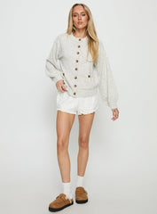 Dorah Boxy Cardigan Grey