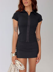 Witney Short Sleeve Shirt Black
